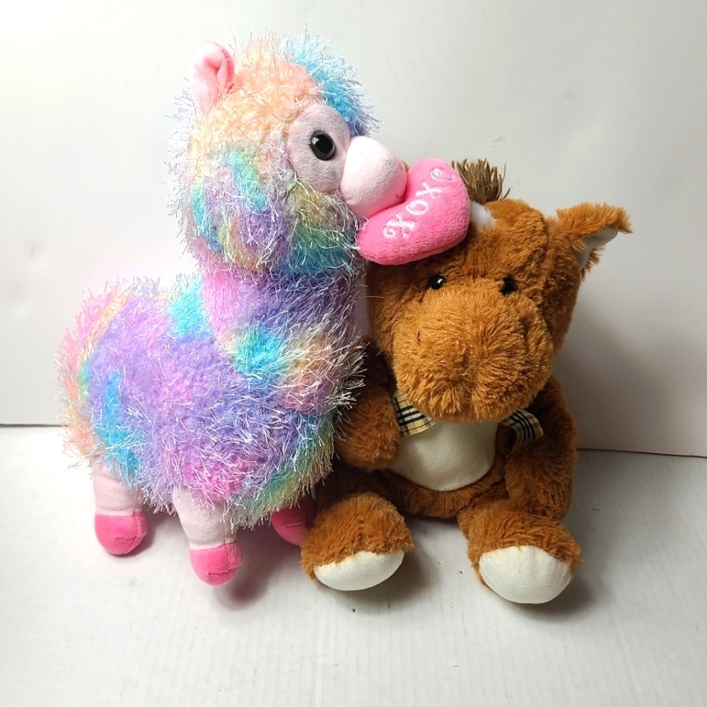 2 X BEE HAPPY  stuffed animals